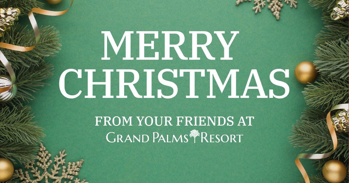 Merry Christmas! We wish you the warmest of holidays filled with friends, family, love, and laughter. 🎄💖❄️⛄

#grandpalmsresortmb #myrtlebeachvacation #myrtlebeach #vacation #vacay #vacationmode #familyvacations #merrychristmas