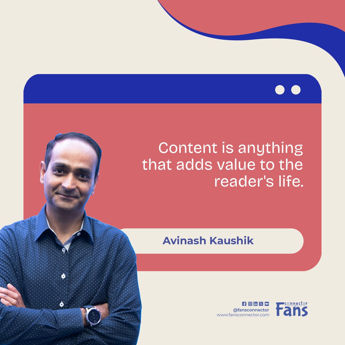 Words of wisdom from Avinash Kaushik: 'Content is anything that adds value to the reader's life.' Let's embody this philosophy, create meaningful content, and connect as a community that values quality and substance. 🌐✨ #Fansconnector #ContentCreators #ValueDrivenContent 📚💡