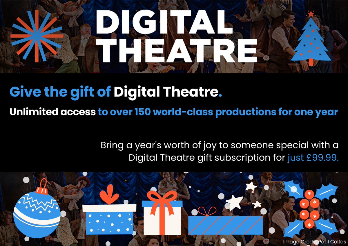 🎁 The perfect last-minute present for the theatre fan in your life has arrived... Give the gift of theatre this Christmas with a Digital Theatre gift subscription: digitaltheatre.com/gift-cards