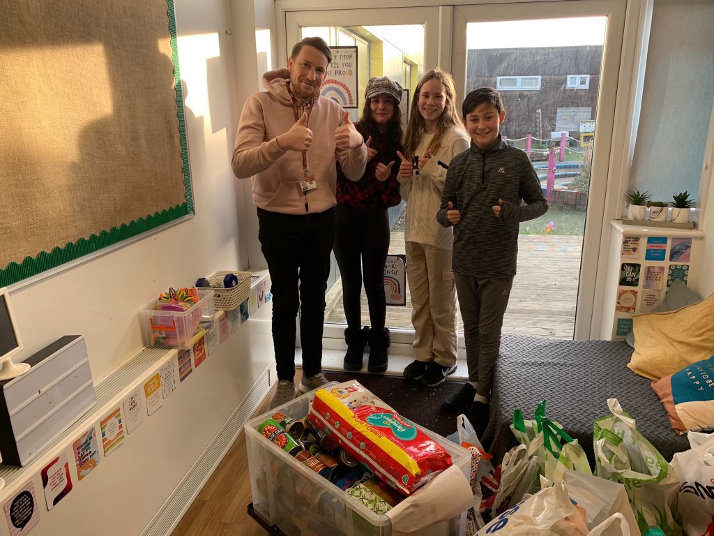 A big thank you to the children, parents and staff at @ricelaneprimary for their fantastic donations to our shop. This will help us create home delivery parcels for people across our area ahead of the Christmas break 🎄✨
