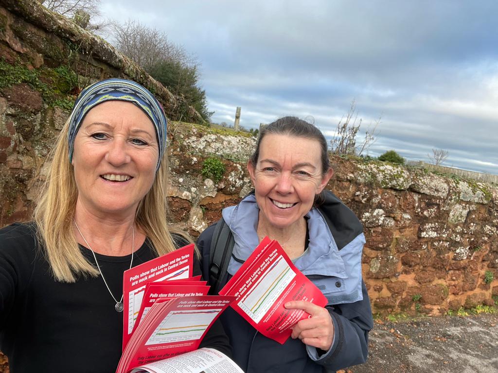 Our members are out and about the constituency. From Exminster to Ashburton, Crediton to Okehampton and all points in-between. 

We're delivering 30,000 leaflets with one clear message: Only Labour can defeat the Tories in Central Devon! 1/2

#TimeForChange
#13YearsofToryChaos