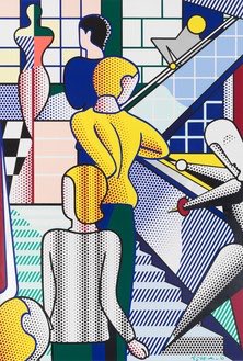 #RoyLichtenstein - #Bauhaus Stairway Mural, 1989