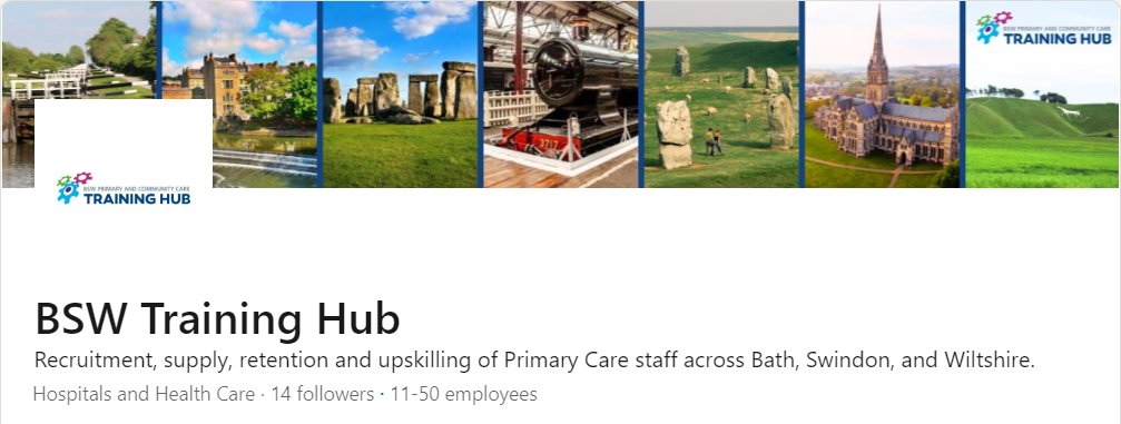 Don't forget to head over to LinkedIn and follow us there as well for all the latest updates! 
➡️ linkedin.com/company/bsw-tr…

#linkedin #traininghub #nhs #primarycare #bath #somerset #wiltshire #swindon