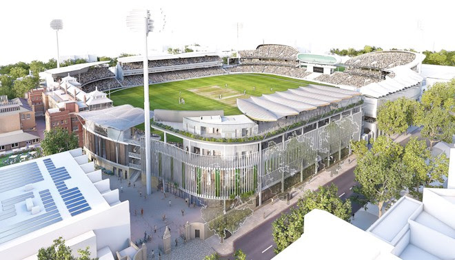MCC have submitted a planning application to Westminster City Council re the redevelopment of the Tavern and Allen Stands at Lord's. A few little tweaks, but largely proceeding as planned from this piece in July telegraph.co.uk/cricket/2023/0…