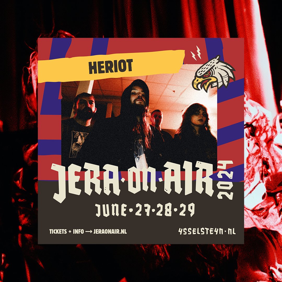 NETHERLANDS SUMMER 2024 🇳🇱 Join us next year at @JERAONAIR. Tickets on sale now - heriotmetal.com/tour 📸 @hauntedm4ttress
