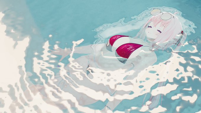 「水に浮かぶのって気持ち良いよね?」 