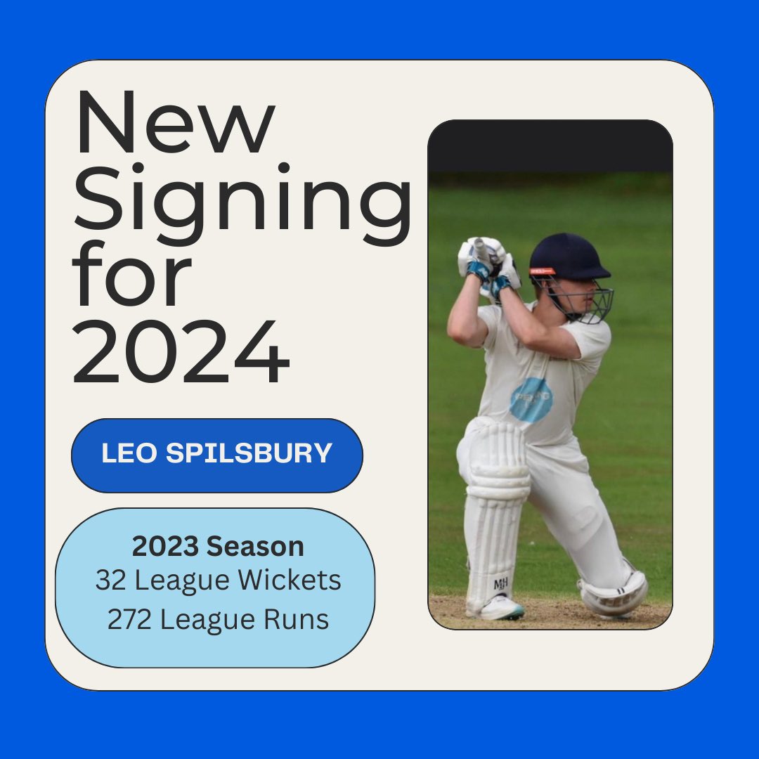 We’re excited to announce that Leo Spilsbury will be joining Newton Le Willows next season, he has joined us from Sefton Park. Leo is a Left Arm bowler and Left Handed batsman.