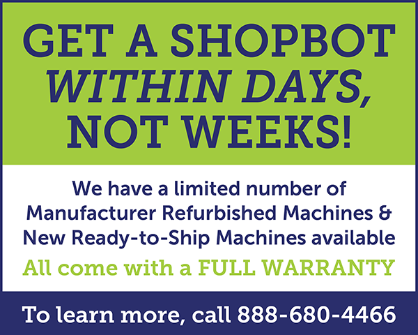 GET A SHOPBOT CNC FAST! 🏃‍♂️💨 You read that right! It's rare that we have factory refurb machines available! Call for availability 888-680-4466. Quantities are limited. While supplies last. 🎁 Happy Holidays! 🎄