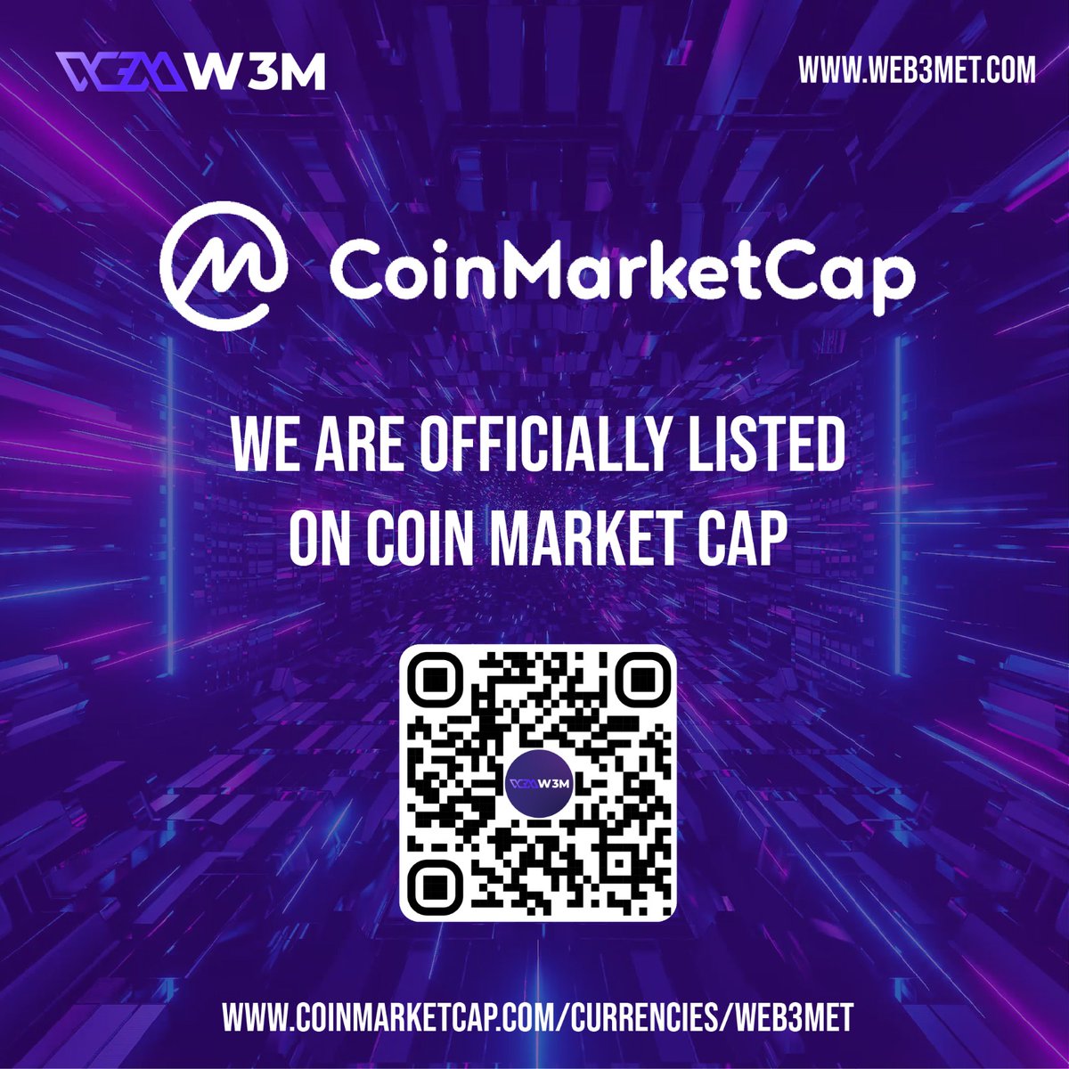 WE ARE OFFICIALLY LISTED ON COIN MARKET CAP