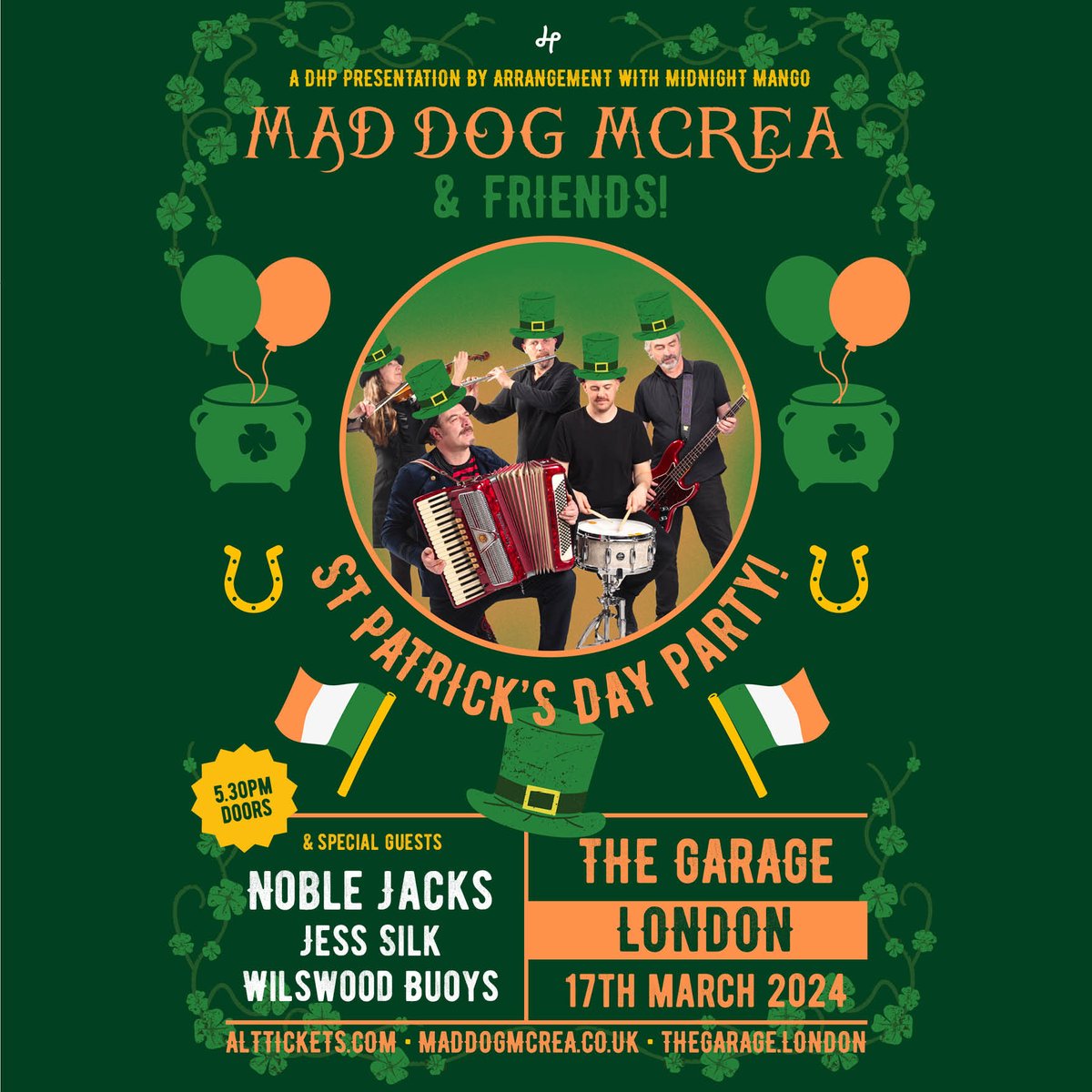 alt. tickets (@alttickets) on Twitter photo SUPPORT/ <a href="/MadDogMcrea/">Mad Dog Mcrea</a>'s big St Patrick's Day party at <a href="/TheGarageHQ/">The Garage</a> has just got much bigger, with <a href="/Noble_Jacks/">Noble Jacks</a>, <a href="/silkj1/">Jess Silk</a> and <a href="/WilswoodBuoys/">Wilswood Buoys</a> added!
Pick up your tickets and join the fun: bit.ly/485p7rV SUPPORT/ <a href="/MadDogMcrea/">Mad Dog Mcrea</a>'s big St Patrick's Day party at <a href="/TheGarageHQ/">The Garage</a> has just got much bigger, with <a href="/Noble_Jacks/">Noble Jacks</a>, <a href="/silkj1/">Jess Silk</a> and <a href="/WilswoodBuoys/">Wilswood Buoys</a> added!
Pick up your tickets and join the fun: bit.ly/485p7rV