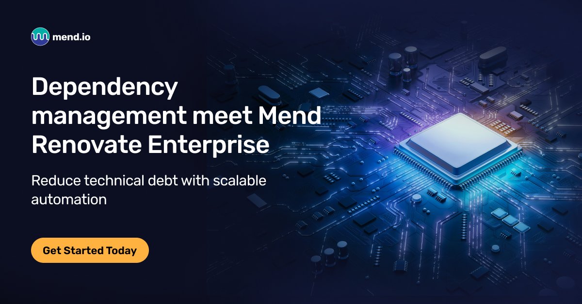 With Mend Renovate Enterprise Edition’s Merge Confidence ratings, you can be sure that your changes won’t 💻 break the build. Find out how Renovate can 📈 level up your dependency management ➡️ go.mend.io/47sUH2p #MendIt #MendTogether