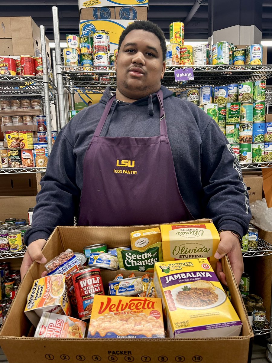 LSU Campus Life (@lsucampuslife) on Twitter photo Thank you to everyone participating in the <a href="/LSUStaffSenate/">LSU Staff Senate</a> holiday food drive. 1,115 pounds were donated! The pantry is stocked and open to students through Thursday Dec 21. We reopen Jan 2. Place your order online at lsu.edu/foodpantry. Thank you to everyone participating in the <a href="/LSUStaffSenate/">LSU Staff Senate</a> holiday food drive. 1,115 pounds were donated! The pantry is stocked and open to students through Thursday Dec 21. We reopen Jan 2. Place your order online at lsu.edu/foodpantry.
