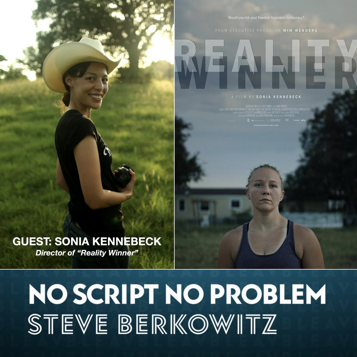 Sonia Kennebeck Discusses Her Documentary 'Reality Winner' on the No Scr... youtu.be/nZG3usBs6Hc?si… via @YouTube

@soniakennebeck @BleavNetwork #NoScriptNoProblem #podcast #RealityWinner #Documentary on #AppleTV and #AmazonPrime