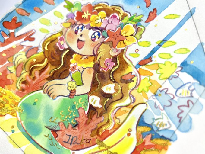 「blush mermaid」 illustration images(Latest)