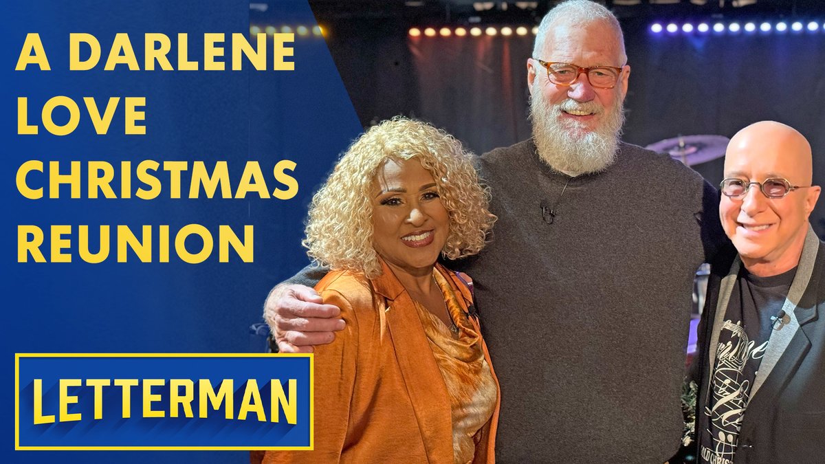 David Letterman (@letterman) on Twitter photo A late night holiday tradition returns! Reunited after 9 years, Dave, <a href="/paulshaffer/">Paul Shaffer</a>, and the Queen of Christmas, Darlene Love, come together for a special performance of 'Christmas (Baby Please Come Home)'
WATCH: youtube.com/watch?v=Shr8aE⦠A late night holiday tradition returns! Reunited after 9 years, Dave, <a href="/paulshaffer/">Paul Shaffer</a>, and the Queen of Christmas, Darlene Love, come together for a special performance of 'Christmas (Baby Please Come Home)'
WATCH: youtube.com/watch?v=Shr8aEā¦
