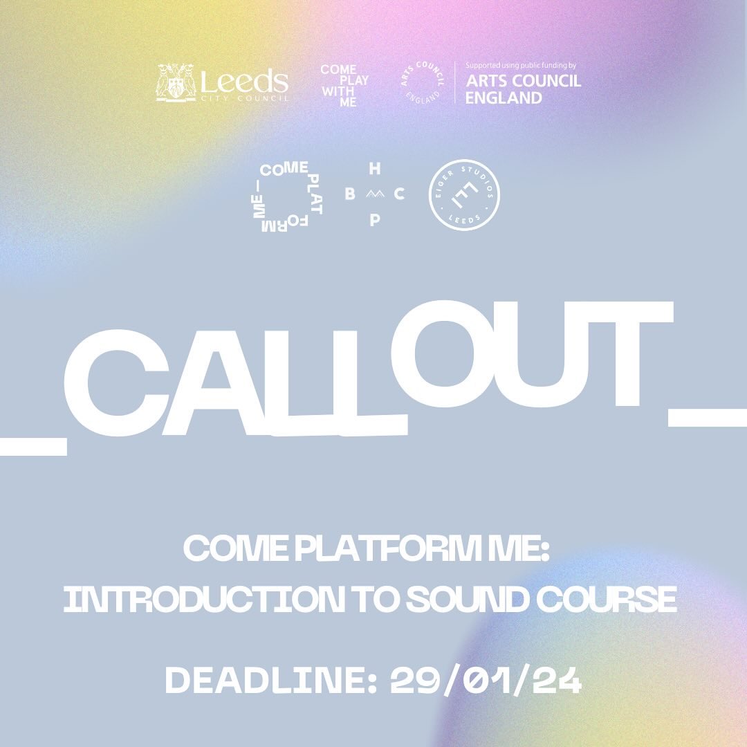 COME PLATFORM ME: INTRODUCTION TO SOUND COURSE 🎧 @cpwmco have partnered with @HPBCLeeds and @eiger_studios to deliver 2 six week courses for marginalised people wanting to become live or studio engineers… & it’s free! Apply 👉 bit.ly/3Tvgz9k