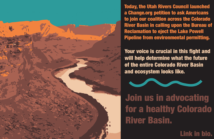 Sign our petition today to abandon the Lake Powell Pipeline! chng.it/BjXHHNSTSc