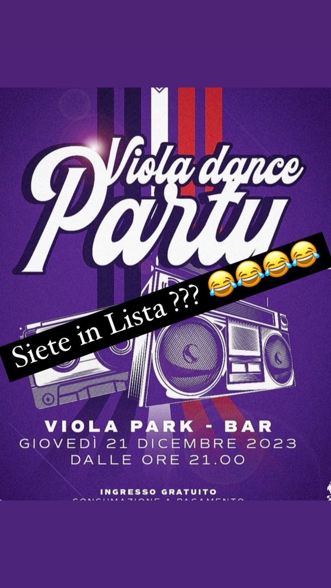 #fiorentina siete in lista ???? 😂😂😂