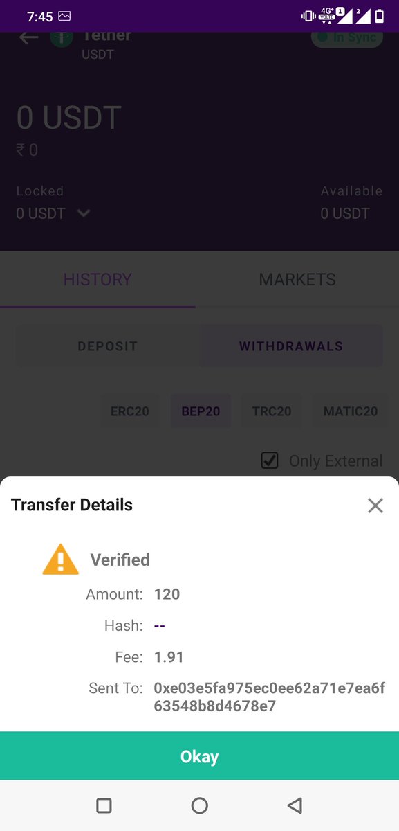 crawat786's tweet photo. @franzbaluyut I have transferred 120 USDT from my BITBNS account 23/12/2023 to Binance which has not been deposited yet 
My ticket 706911,703657
My profile I'd 1234166 https://t.co/L0L1AfPtYj