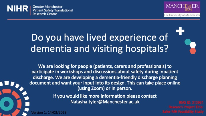 Natasha Tyler (@drnatashatyler) on Twitter photo Do you have lived experience of dementia (as a patient, carer or professional) and are interested in helping us with a study <a href="/Dr_MPanagioti/">Maria Panagioti</a> <a href="/drsarahcroke/">Dr Sarah Croke</a> <a href="/sallygiles18/">sally giles</a> Do you have lived experience of dementia (as a patient, carer or professional) and are interested in helping us with a study <a href="/Dr_MPanagioti/">Maria Panagioti</a> <a href="/drsarahcroke/">Dr Sarah Croke</a> <a href="/sallygiles18/">sally giles</a>