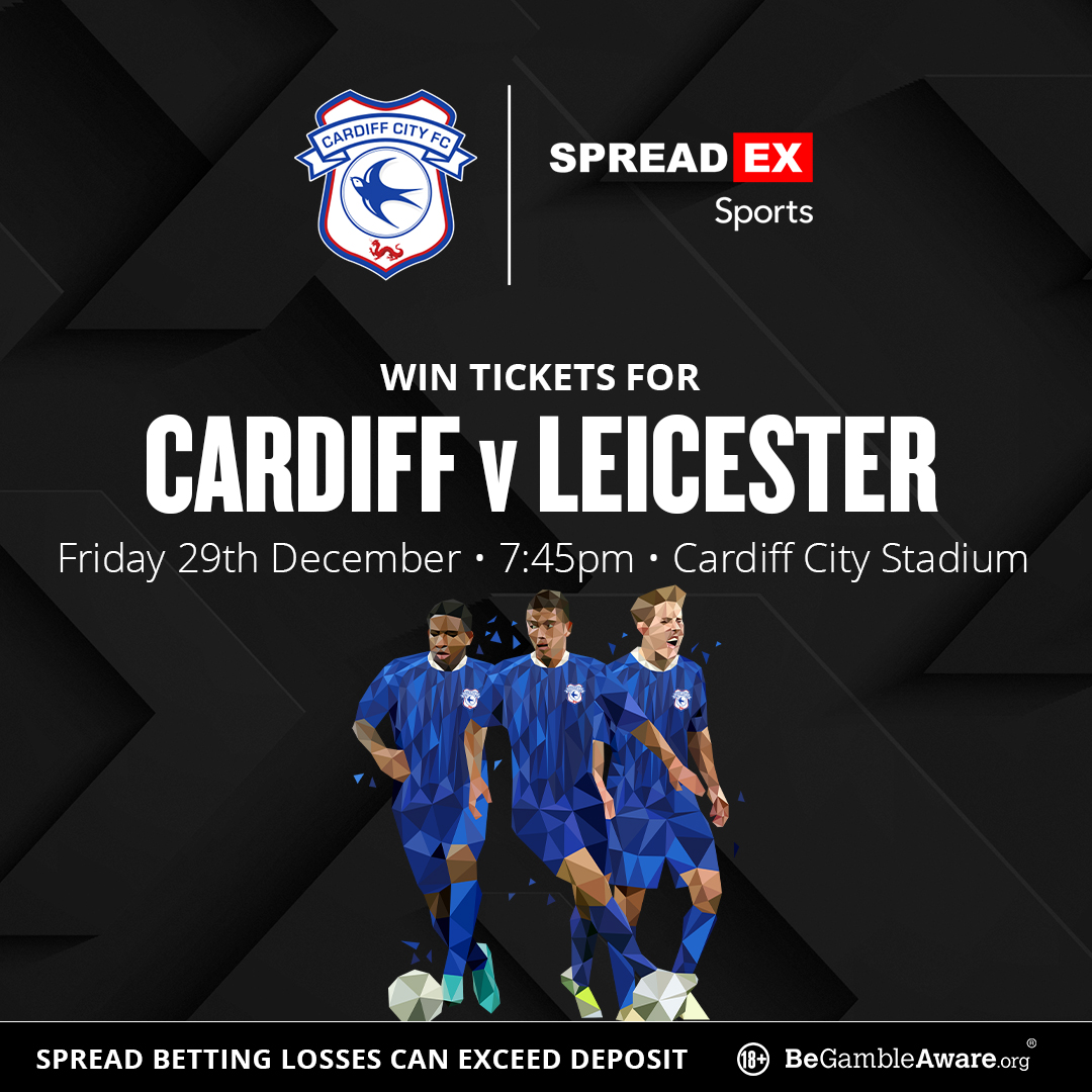 Spreadex Sports (@spreadexsport) on Twitter photo 🚨Competition Time🚨
How do you fancy the chance to win tickets to <a href="/CardiffCityFC/">Cardiff City FC</a> 🆚 Leicester?!🎟️
For the chance to win🥇
1⃣ Follow us + Repost this post♻️
2⃣ Enter your details in the entry form below⤵️
spreadex.com/cardiffga
TS&C's Apply🔞 🚨Competition Time🚨
How do you fancy the chance to win tickets to <a href="/CardiffCityFC/">Cardiff City FC</a> 🆚 Leicester?!🎟️
For the chance to win🥇
1⃣ Follow us + Repost this post♻️
2⃣ Enter your details in the entry form below⤵️
spreadex.com/cardiffga
TS&C's Apply🔞