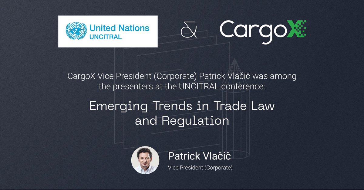 Our own Patrick Vlačič was among the presenters at the conference aiming to make #SaudiArabia an international trade hub. He spoke about required legal infrastructure and best practices based on the use of the CargoX Platform for Document Transfer in Egypt. #UNCITRAL #TradeLaw
