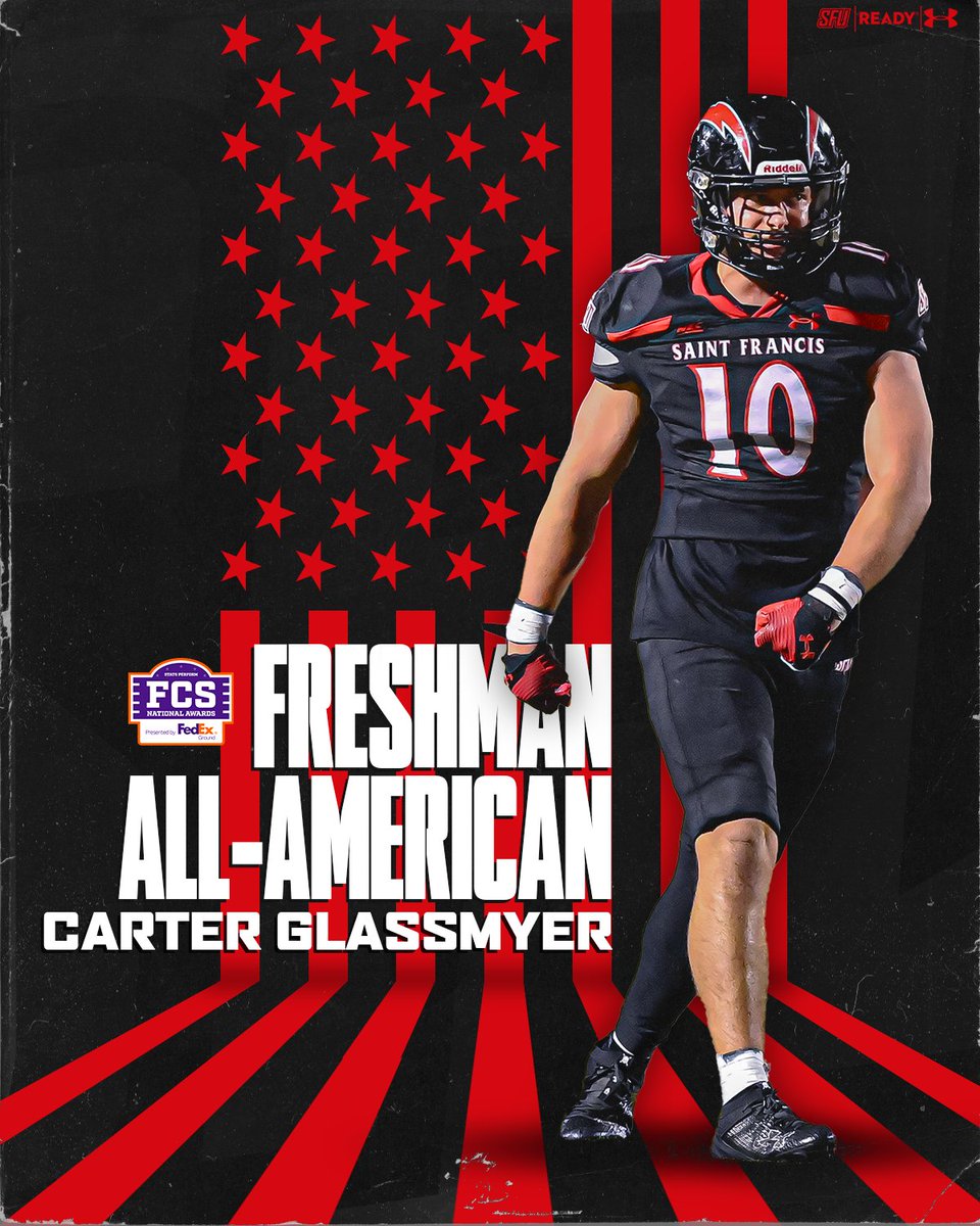 Stats Perform FCS Freshman All-American ➡️ Carter Glassmyer 🇺🇸 📰 bit.ly/3GQuHm4 #RaiseTheStandard