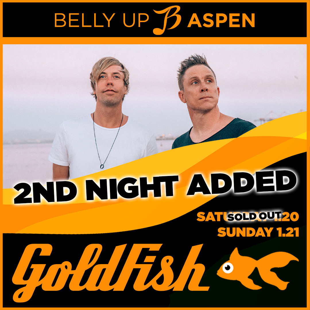 . @GoldFishLive second night added on Sunday, 1/21! Presale starts Thu, 12/21 @ 10am MT. Sign up by 8:30am MT on 12/21 to receive the presale code: bit.ly/3MSARpt