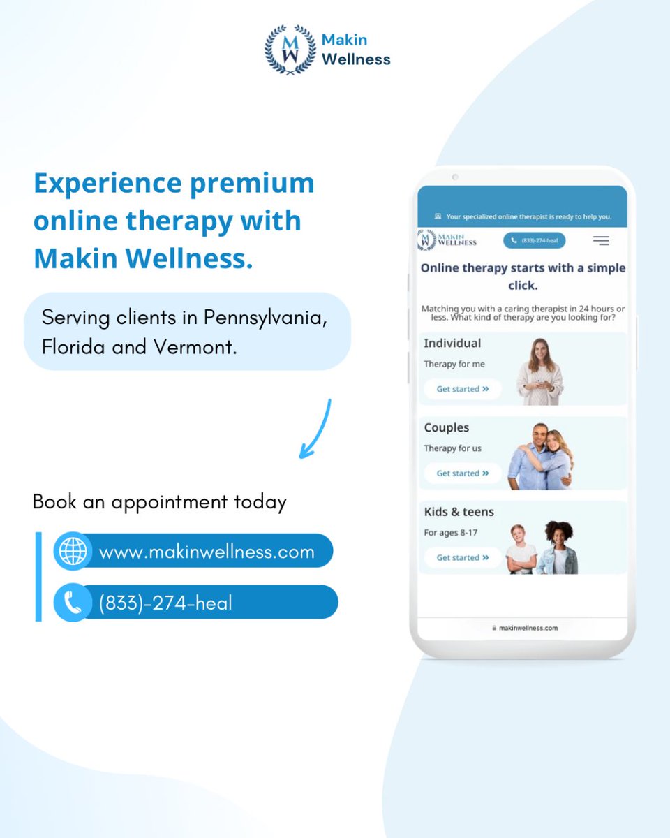 MakinWellness's tweet image. Assess if OCD affects your life. These questions guide you toward understanding and recognizing when to seek professional help from Makin Wellness.

Contact our care team today 👇
☎️ Call (833)-274-heal
✉️ Email info@makinwellness.com

#onlinetherapy #ocd #ocdhelp #ocdtherapy