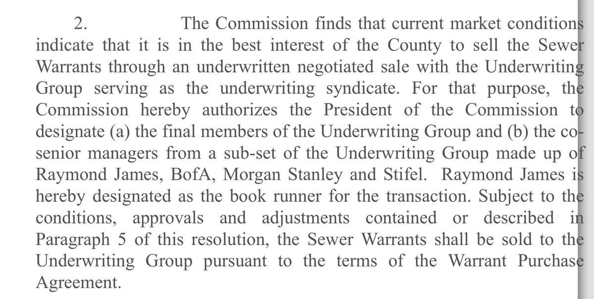 #muniland update: $2.5 billion Jefferson County Sewer moves to replace Citi. On the County’s agenda this morning: