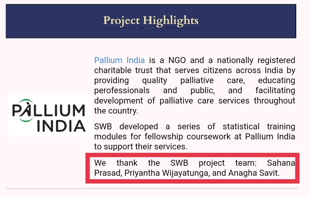 #StatisticalAnalysis 
#statisticalliteracy 
#volunteering 
Nothing gives more satisfaction than a job well done and appreciated!