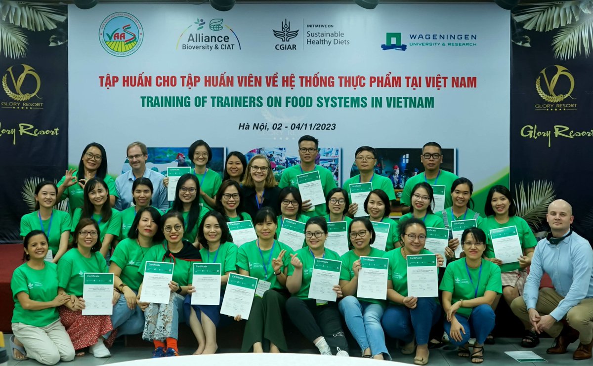 Inaugural training of trainers workshop contributing to food systems transformation in Viet Nam buff.ly/3v9wdgD