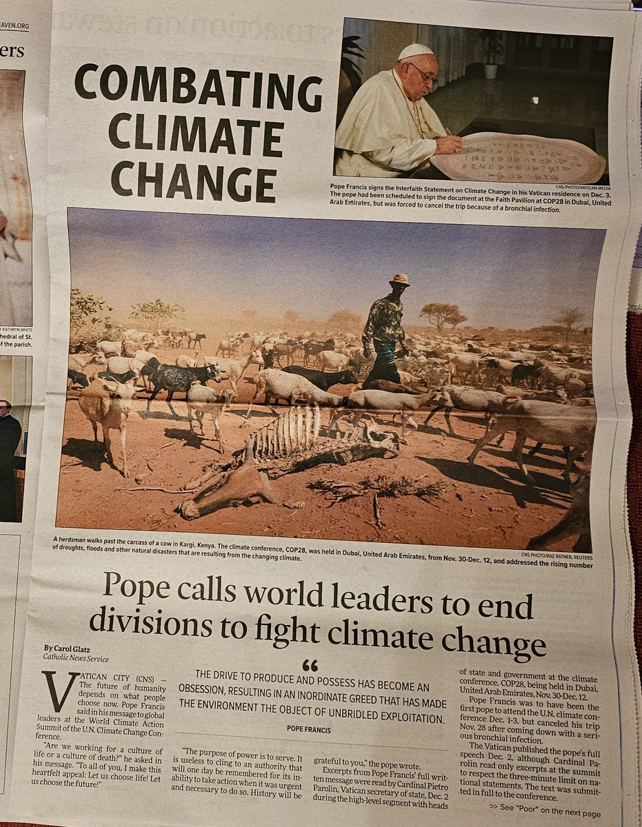 Story in a local Catholic publication. This pope is a liberal activist and huge disappointment to many Catholics, especially after recently sanctioning the blessing of same sex unions.