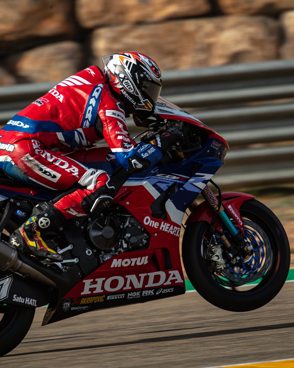 BOOOOOOOOM! 💥 @LecuonaIker comin' in hot for your #WheelieWednesday from Aragon 🚀 #AragonWorldSBK #2023SeasonReview