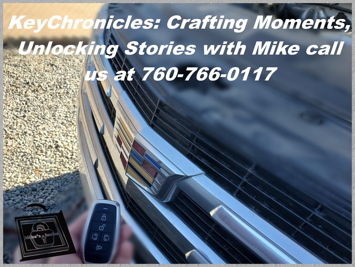 LocksMikes's tweet image. KeyCraft Chronicles: Unlocking Adventures with Mike call us at 760-766-0117 

#UnlockingExcellence 🗝️ #KeyCraftingMastery 🔐 #LocksmithMagic ✨ #KeyToSuccess 🚀 #MasterOfKeys 🔑 #CraftingMemories 🌟 #KeyChroniclesAdventures 📖 #SeamlessSecurity 💪