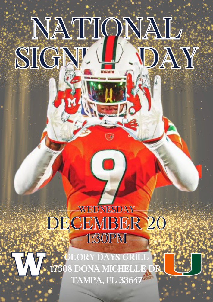 Wharton Wildcats Football (@whartonhighfb) on Twitter photo Join us in celebrating <a href="/pickett_booker/">Booker “ B9 ” Pickett jr.</a> signing his National Letter of Intent tomorrow 12/20 @ 1:30PM Glory Days Grill 17508 Donna Michelle Drive #ItsAllAboutTheU Join us in celebrating <a href="/pickett_booker/">Booker “ B9 ” Pickett jr.</a> signing his National Letter of Intent tomorrow 12/20 @ 1:30PM Glory Days Grill 17508 Donna Michelle Drive #ItsAllAboutTheU
