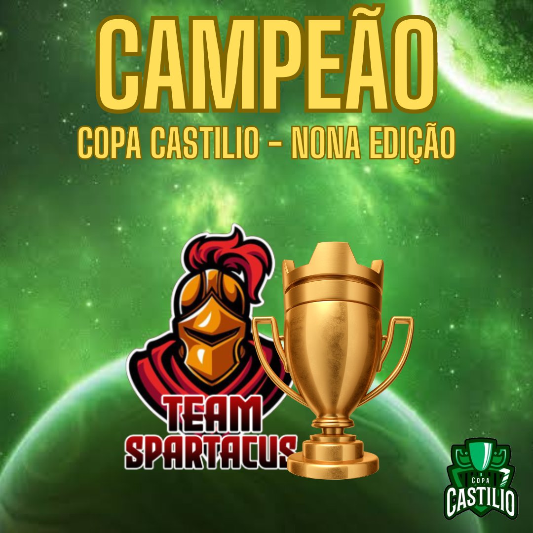 Copa Castilio ⭐️ (@copacastilio) on Twitter photo Caiu no Coliseu... já era!
Os gladiadores da <a href="/TeamSpartacus1/">Team Spartacus</a> vencem a Legends por 3-2 na Grande Final num jogo de tirar o fôlego!
PARABÉNS Team Spartacus! O título da Nona Edição é inteiramente de vocês! 🏆
Nos vemos na próxima! ✨
#CastilioEterno 💚⭐️ Caiu no Coliseu... já era!
Os gladiadores da <a href="/TeamSpartacus1/">Team Spartacus</a> vencem a Legends por 3-2 na Grande Final num jogo de tirar o fôlego!
PARABÉNS Team Spartacus! O título da Nona Edição é inteiramente de vocês! 🏆
Nos vemos na próxima! ✨
#CastilioEterno 💚⭐️