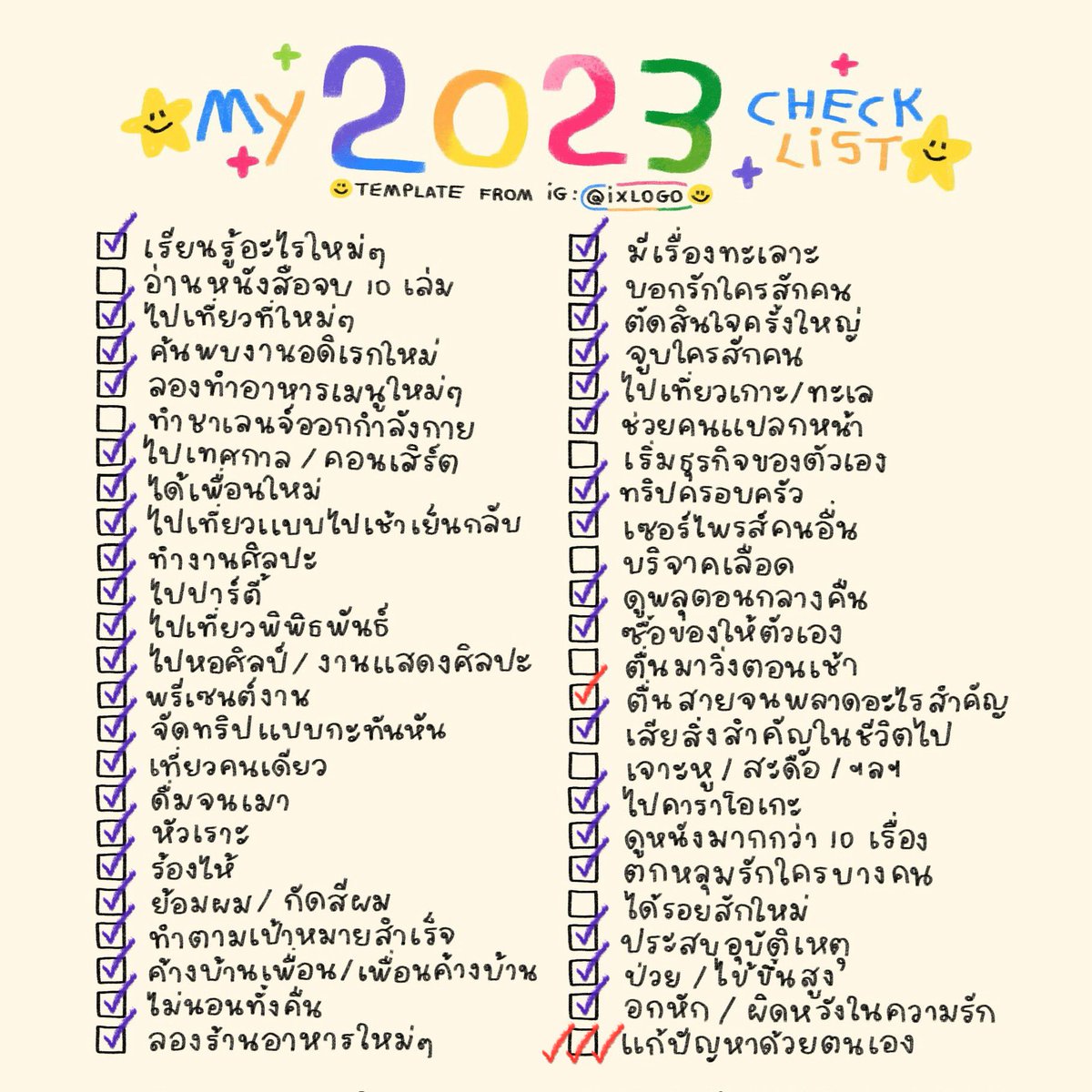 521b0i's tweet image. #2023checklist 🍥✌🏻🕺🏻