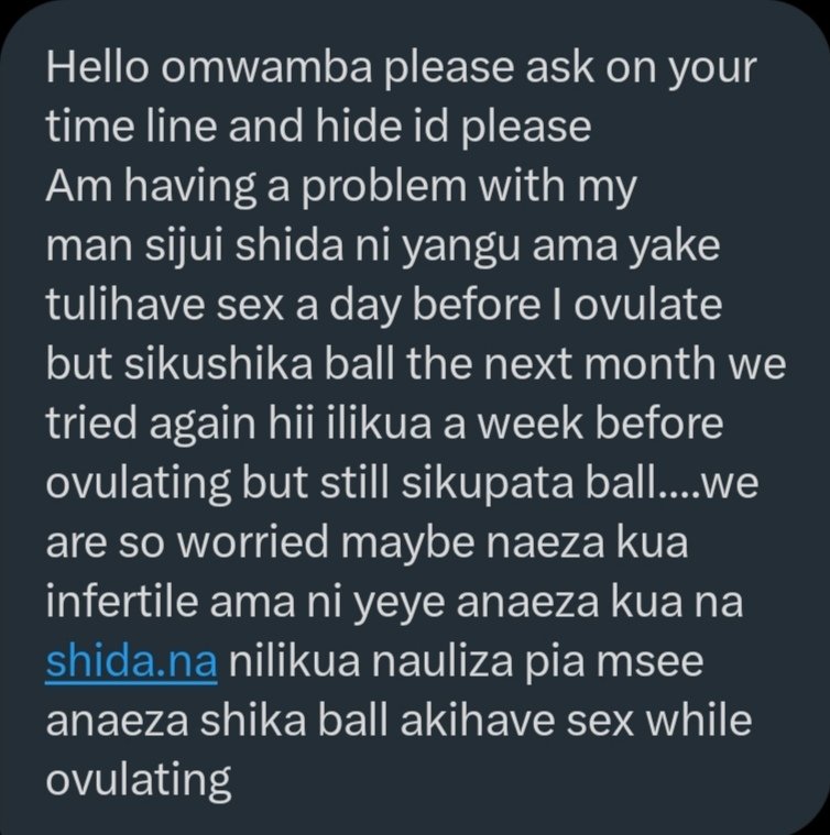 omwambaKE's tweet photo. Wajuaji,
Hebu Toa Comments fupi fupi.
Our siz needs help here urgently! https://t.co/mm9SzLodAs