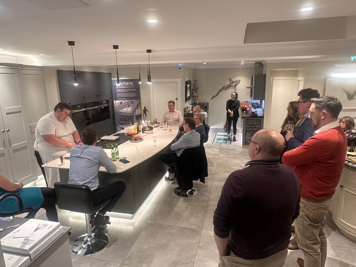 We marked our 30th anniversary with a lovely evening for our team, with personal chef @MarkHeirs joining us to cook three of his favourite seasonal dishes using our working kitchens and some rather lovely (and very effective) Miele appliances. thebathroomcompany.co.uk/2023/12/19/30-…