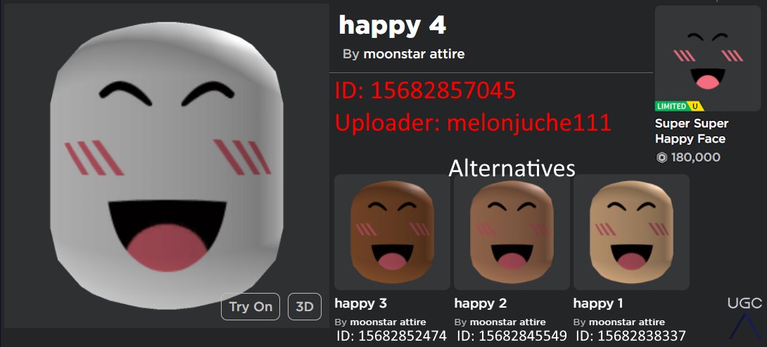 Peak” UGC on X: UGC creator VirgateMetal777 uploaded knockoff Epic Face  eyes. These can be used instead of the eyes shown in the quoted post.  #Roblox #RobloxUGC  / X