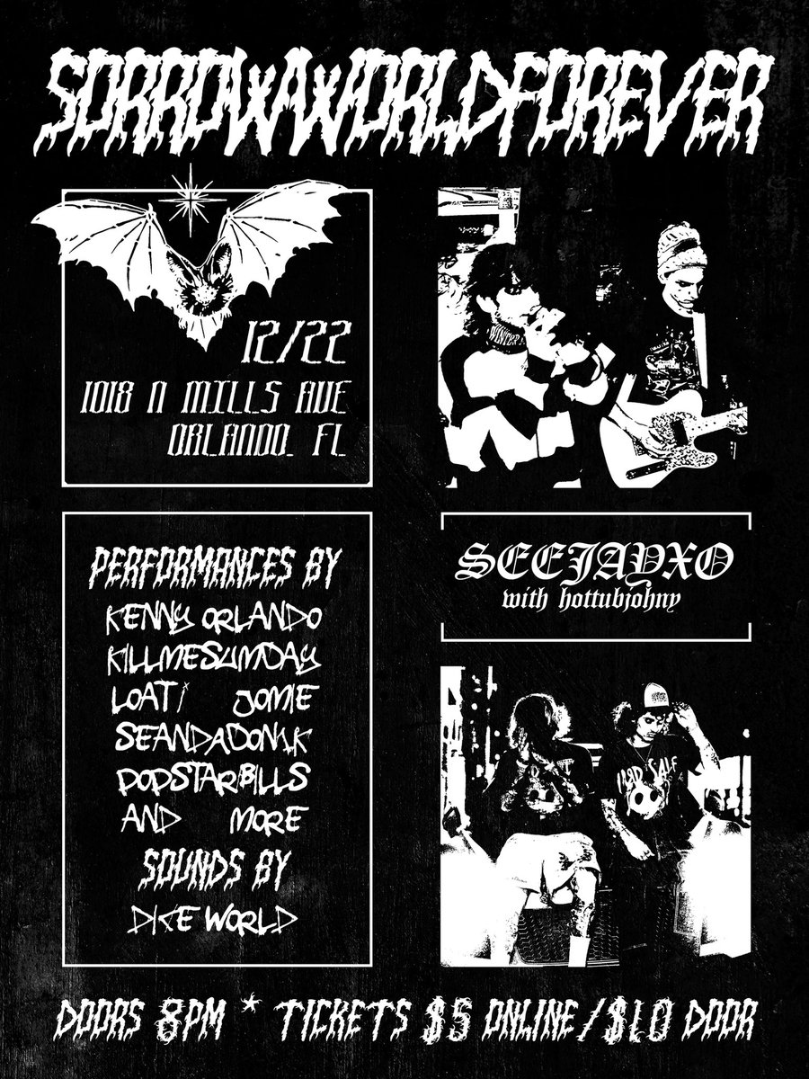 seejayxo's tweet photo. Orlando are you READY? 😤🦇

Performances from me
@kennyorl4ndo 
@killmesumday 
@iluvjomie + more https://t.co/ctb6yqXhGL