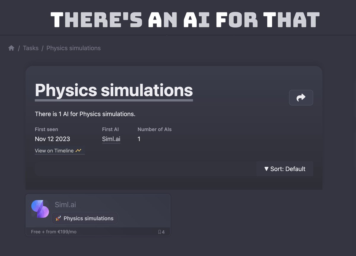 Physics simulations? Yes, there's an AI for that.

theresanaiforthat.com/ai/siml-ai/

#PhysicsML #SciML