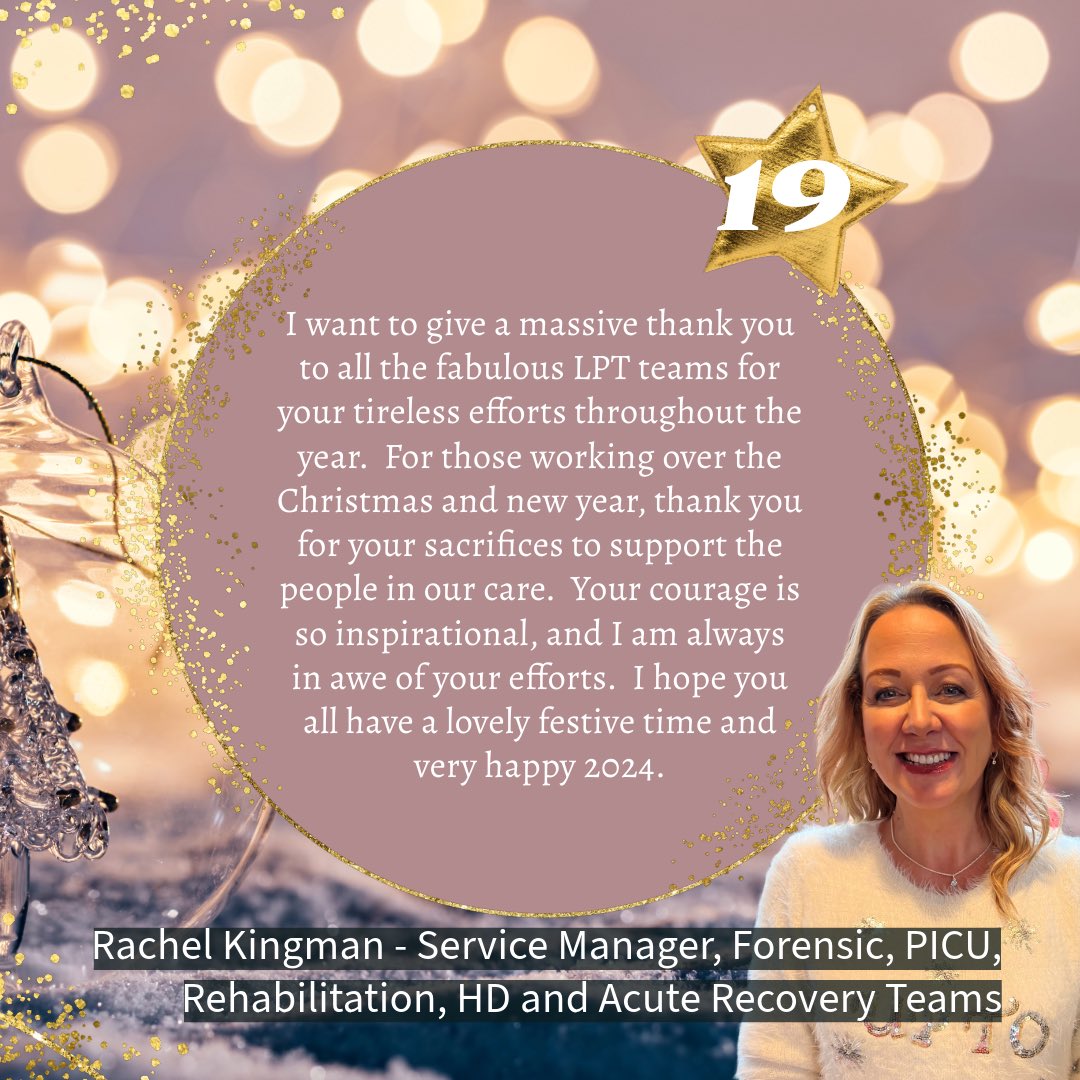 ⛄️Day 19 of our virtual advent

#mentalhealthservices #leicester #leicestershire #WeAreLPT
