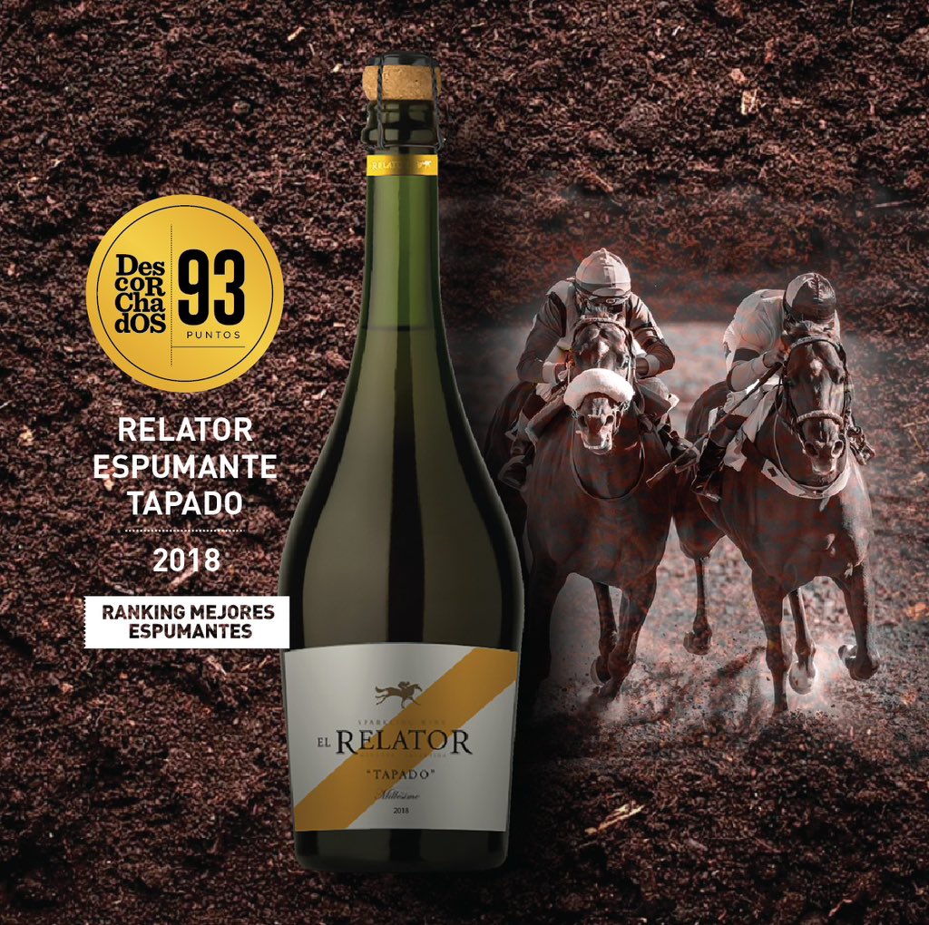 Muy feliz por nuestro Relator Tapado Chardonnay 2018, elegido entre los mejores espumantes de Argentina por la prestigiosa <a href="/guiadescorchado/">Guia Descorchados</a> de Patricia Tapia.

Vamos <a href="/pepereginato/">Pepe Reginato</a> viejo nomás!!