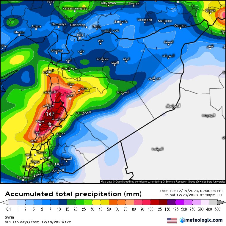 baselhamdan84's tweet image. جهزو حالكن للمطر الجمعة الضهر وبالليل والسبت الصبح .. متل مو شايفين عالخريطة الساحل /اللادقية وطرطوس/ موعودين بأمطار غزيرة مع عواصف رعدية قوية 🌪🌨 وحمص وريفا الغربي.. أما الشام اذا الله راد الأمطار رح تكون فيها جيدة..
وتضلوا بخير❤️
#damascus 
#دمشق #سوريا 
#طقس #syria