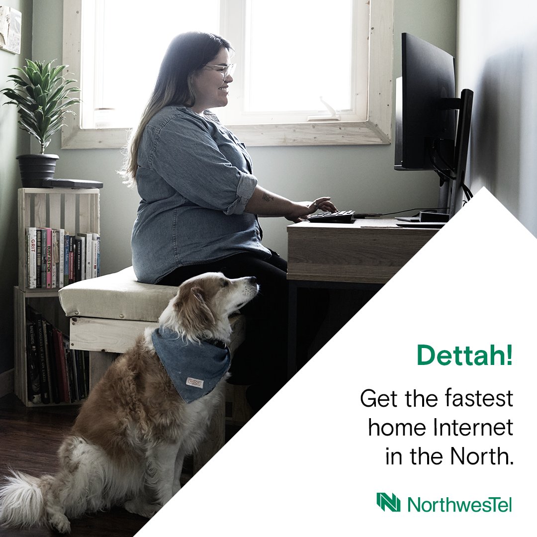 Dettah! We've completed upgrades to our fibre network, which means you now have access to 500 Mbps Internet and Northwestel TV Plus. Order today ➡️ nwtel.ca