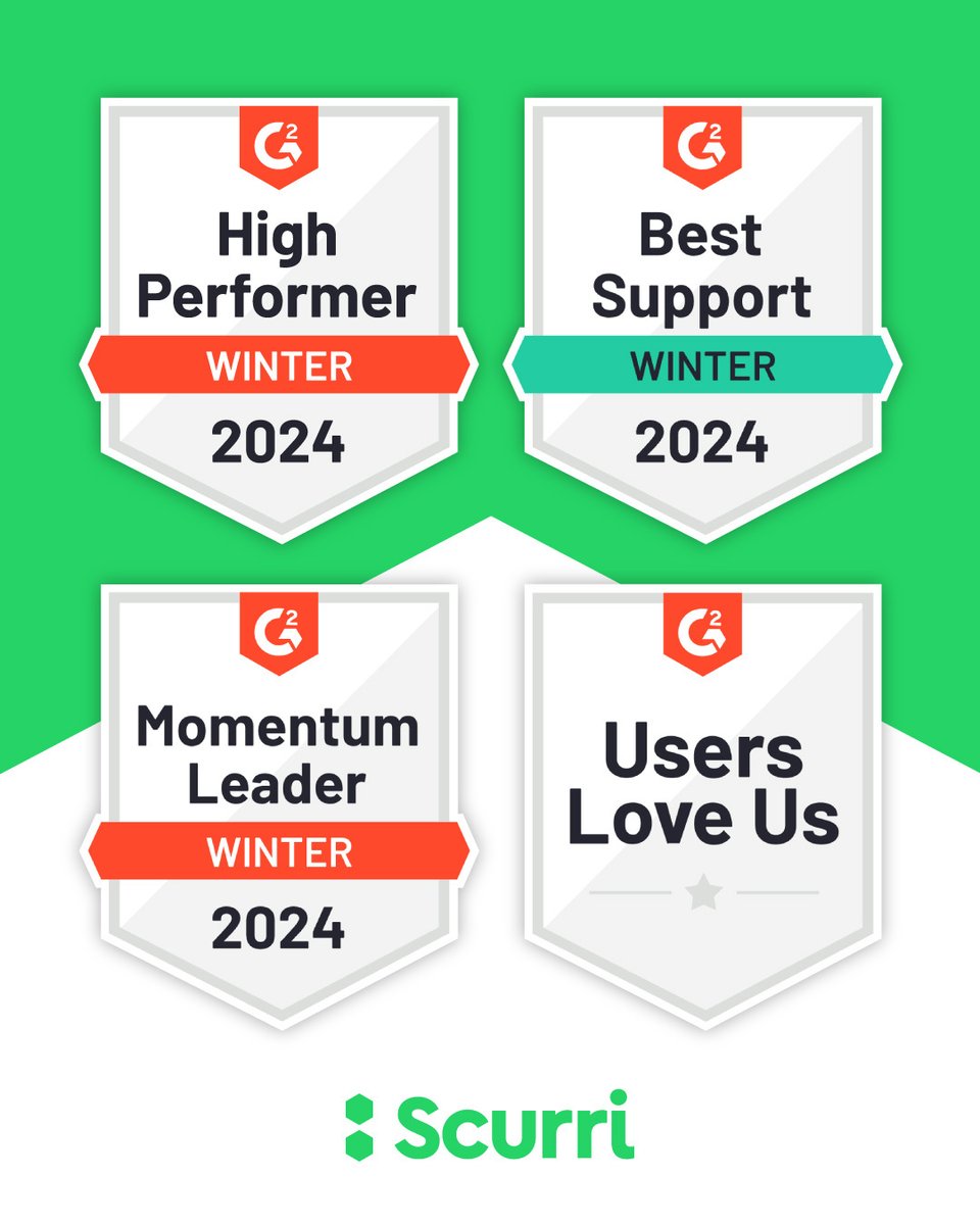 🎉 We're thrilled to have received four badges in the #G2 2024 Report across a number of delivery management categories! Thanks to our innovative tech, stellar support & commitment to exceeding our customers' expectations, we continue to gain momentum! scurri.com