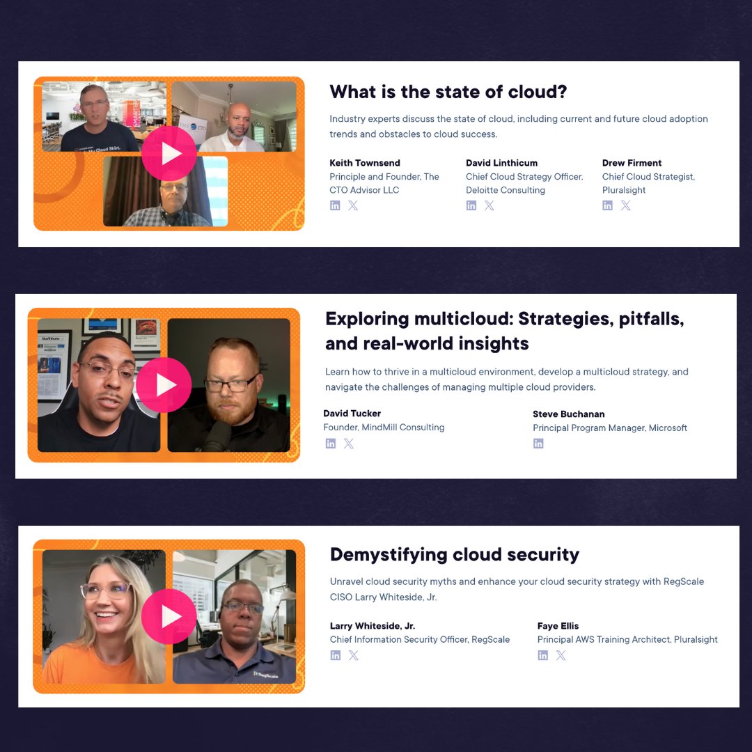 pluralsight's tweet image. The cloud transformation strategy guide you had been waiting for 👇

Get the expert insights you need to enhance your cloud strategy with this series of video guides  on-demand &amp;gt;&amp;gt; plrsig.ht/3RQnbOD