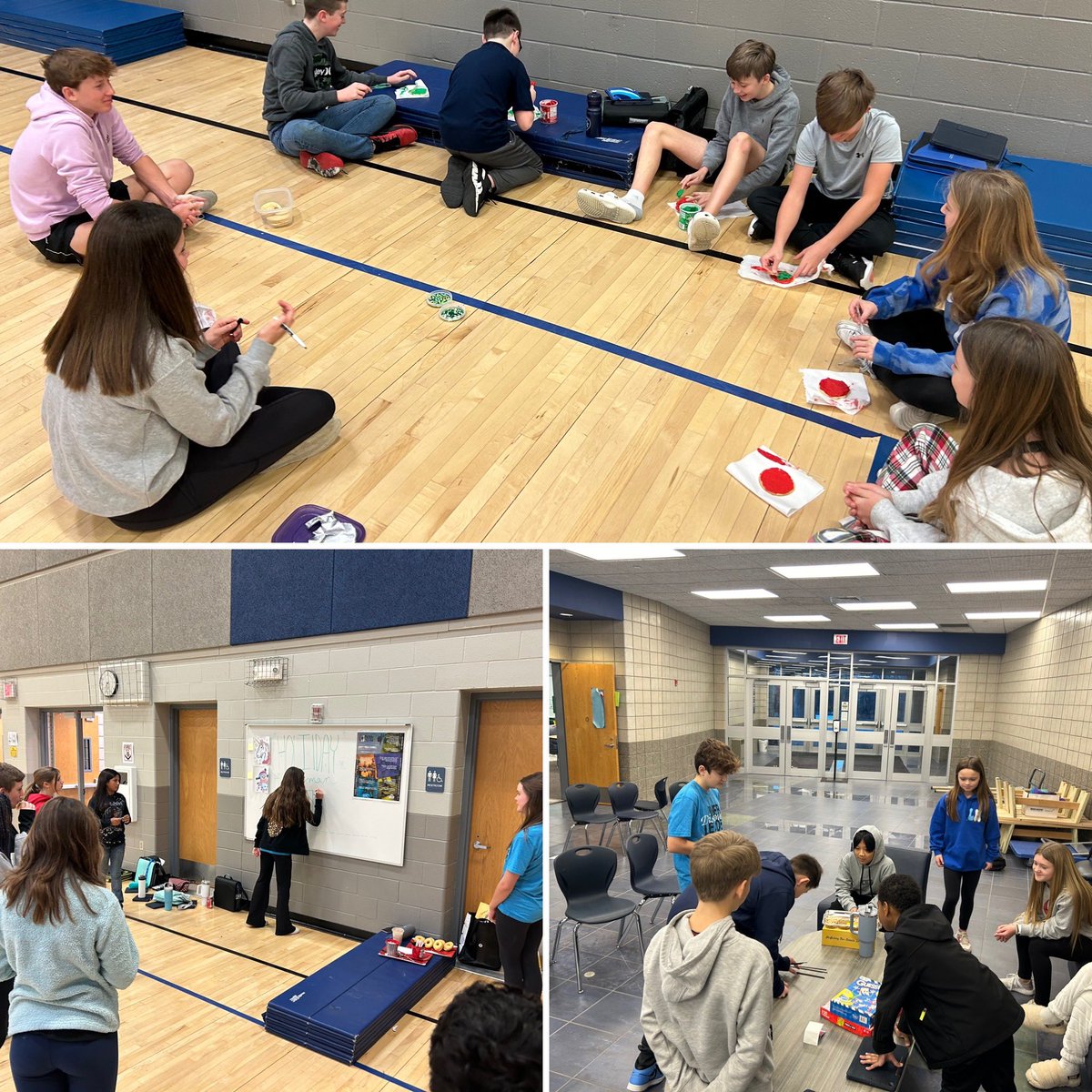 Our WEB Leaders celebrated the end of a successful first semester with our 6th graders!